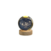 3D Planet Crystal Ball Night Light | Cosmic Series Decorative Light | Soft Glow Gift for Kids