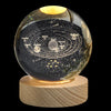 3D Planet Crystal Ball Night Light | Cosmic Series Decorative Light | Soft Glow Gift for Kids