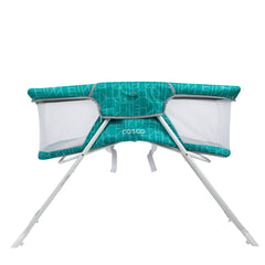 Sleep Spot Mint Crisscross Baby Bassinet - Stylish & Comfortable Infant Sleeper