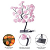 USB Rose Flower Tree Lamp with 24 LED Lights - Tabletop Home Decor and Party, Christmas, Wedding, Bedroom Lighting