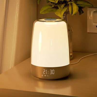 Sunrise Alarm Clock: Wake-Up Light, Dimmable RGB Bedside Lamp for Heavy Sleepers