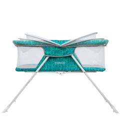 Sleep Spot Mint Crisscross Baby Bassinet - Stylish & Comfortable Infant Sleeper