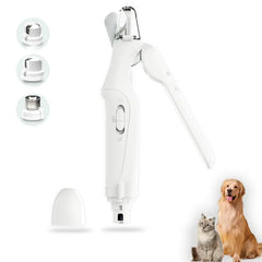 Rechargeable Pet Nail Grinder & Trimmer Kit | Ultra-Quiet Electric Dog & Cat Nail Grinder | Professional Grooming Tool for Small & Large Dogs | Long-Lasting 4-Hour Battery Life