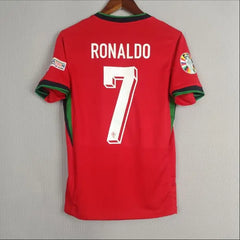 2024 Portugal Home Football Shirt | Ronaldo No. 7 Red Jersey | Quick-Drying & Breathable Fan Version