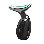 Wavy Chic 7-Color LED Microcurrent Facial Massager – Acne Treatment & Skin Firming Device for Face & Neck Rejuvenation