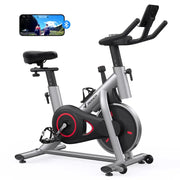 MERACH Exercise Bike for Home | Stationary Bike with LED Monitor, Silent Belt Drive, & Comfortable Seat Cushion | Home Cardio Workout Equipment