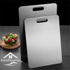 Stainless Steel Cutting Board | Rectangular Chopping Board for Kitchen | Durable Dough Kneading & Food Prep Tool for Fruits, Vegetables, and Meat