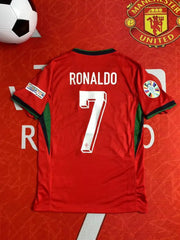 2024 Portugal Cristiano Ronaldo No. 7 Red Soccer Jersey | Breathable CR7 Football Shirt