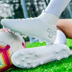 Lightweight Breathable Soccer Cleats | Anti-Slip Lace-Up Football Shoes | Perfect for Summer 2024