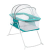 Sleep Spot Mint Crisscross Baby Bassinet - Stylish & Comfortable Infant Sleeper