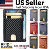 Men's Slim Leather Wallet | RFID Blocking Credit Card Holder & ID Pocket | PU Leather USA