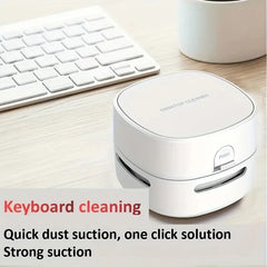 Portable Wireless Mini Vacuum Cleaner - Handheld Desktop Rubber Crumbs Cleaner for Household