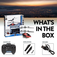 Hornet 2-Channel Mini IR RC Helicopter – Ready-to-Fly Electric Helicopter for Kids & Beginners