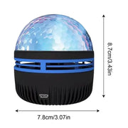 Ocean Galaxy LED Sky Projector Light - Bedroom Night Light with 14 Light Effects, USB Atmosphere Lamp