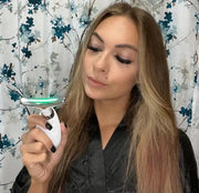 Wavy Chic 7-Color LED Microcurrent Facial Massager – Acne Treatment & Skin Firming Device for Face & Neck Rejuvenation