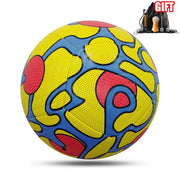 PU Leather Soccer Ball | 1 Piece Football with Air Pump Needle & Storage Bag | Training Ball for Teens & Adults | Football Accessories