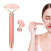 Vibrating Gemstone Facial Roller & Magical Skin Care Massager 🌟 | Anti-Aging, Firming, & Rejuvenating Skincare Tool