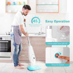 1100W Electric Steam Mop for Carpet Cleaning with Built-in Water Tank – Powerful & Versatile Steamer