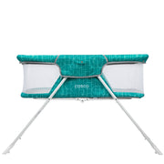 Sleep Spot Mint Crisscross Baby Bassinet - Stylish & Comfortable Infant Sleeper