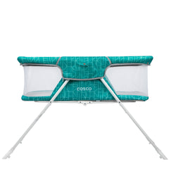 Sleep Spot Mint Crisscross Baby Bassinet - Stylish & Comfortable Infant Sleeper