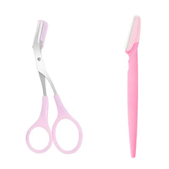 Eyebrow Trimmer Scissors with Comb – Stainless Steel Precision Beauty Tools for Women | Makeup Scissors for Perfect Eyebrows & Grooming