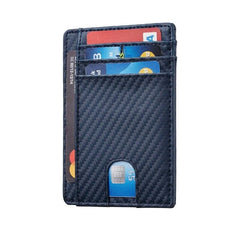 Men's Slim Leather Wallet | RFID Blocking Credit Card Holder & ID Pocket | PU Leather USA