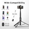 Phone Selfie Stick Tripod with Fill Light | 72-Inch Retractable Tripod Stand with Wireless Remote for Video & Photography | Scalable Selfie Stick with Ring Light for iPhone, Cellphone & Smartphone