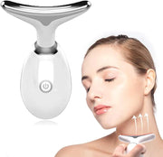 Wavy Chic 7-Color LED Microcurrent Facial Massager – Acne Treatment & Skin Firming Device for Face & Neck Rejuvenation