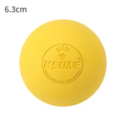 6.3cm Lacrosse Massage Ball for Muscle Relaxation & Pain Relief - Portable Fascia Therapy Ball for Yoga & Jaw Exercises