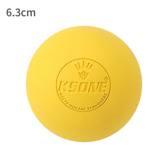 6.3cm Lacrosse Massage Ball for Muscle Relaxation & Pain Relief - Portable Fascia Therapy Ball for Yoga & Jaw Exercises