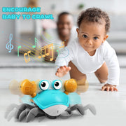 Interactive Crawling Crab Baby Toy for Tummy Time – Fun, Moving, and Dancing Infant Developmental Toy