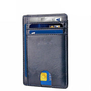 Men's Slim Leather Wallet | RFID Blocking Credit Card Holder & ID Pocket | PU Leather USA