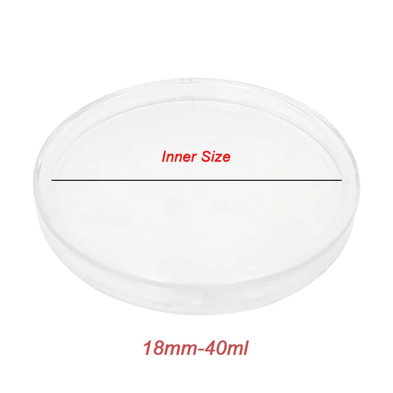 10Pcs Transparent Coin Holder Storage Boxes - Durable Plastic Coin Capsules for Collectors | 18-40mm Coin Protection Case