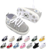 Soft Canvas Baby Sneakers with Anti-Slip Soles - High Top Denim First Walkers for Newborn Boys & Girls