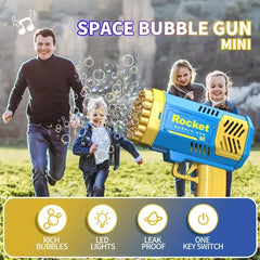 40-Hole Fully Automatic Bubble Machine | Outdoor Bubble Blower Without Battery & Bubble Solution