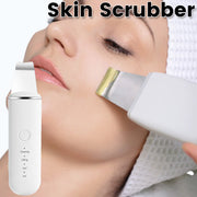 USB Rechargeable Ultrasonic Facial Skin Scrubber – Electric Pore Deep Cleansing Spatula with 250mAh Battery, 4 Modes, and Blackhead Scraper | Portable Skin Care Beauty Tool