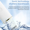 USB Rechargeable Ultrasonic Facial Skin Scrubber – Electric Pore Deep Cleansing Spatula with 250mAh Battery, 4 Modes, and Blackhead Scraper | Portable Skin Care Beauty Tool