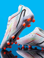 Unisex Ombre Lace-Up Football Shoes | Anti-Slip Breathable Soccer Cleats with Long Studs | Perfect for Summer Training, Match & Practice