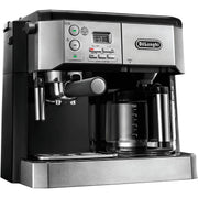  Coffee Machine | Black & Silver Multi-Color Coffee Maker for Drip & Espresso Brewing