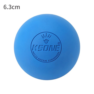 6.3cm Lacrosse Massage Ball for Muscle Relaxation & Pain Relief - Portable Fascia Therapy Ball for Yoga & Jaw Exercises