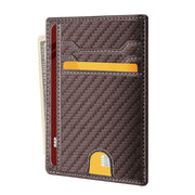 Men's Slim Leather Wallet | RFID Blocking Credit Card Holder & ID Pocket | PU Leather USA