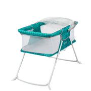 Sleep Spot Mint Crisscross Baby Bassinet - Stylish & Comfortable Infant Sleeper