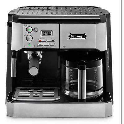  Coffee Machine | Black & Silver Multi-Color Coffee Maker for Drip & Espresso Brewing