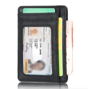 Men's Slim Leather Wallet | RFID Blocking Credit Card Holder & ID Pocket | PU Leather USA