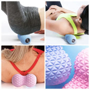 Peanut Roller Massage Ball for Myofascial Release - Double Lacrosse Ball Trigger Point Deep Tissue Massager