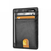 Men's Slim Leather Wallet | RFID Blocking Credit Card Holder & ID Pocket | PU Leather USA