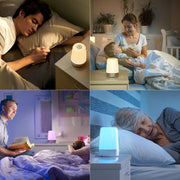 Sunrise Alarm Clock: Wake-Up Light, Dimmable RGB Bedside Lamp for Heavy Sleepers