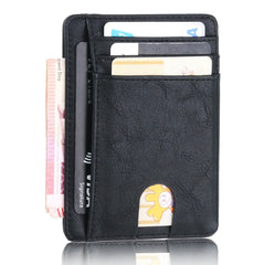 Men's Slim Leather Wallet | RFID Blocking Credit Card Holder & ID Pocket | PU Leather USA