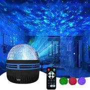 Ocean Galaxy LED Sky Projector Light - Bedroom Night Light with 14 Light Effects, USB Atmosphere Lamp