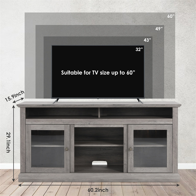 Vintage Wooden TV Cabinet | Stylish Living Room Entertainment Center | Rustic Home Storage Solution